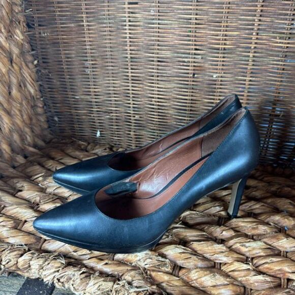 Cole Haan Sz 10 Women's Black Pointed Toe Stiletto High Heels - Picture 2 of 8